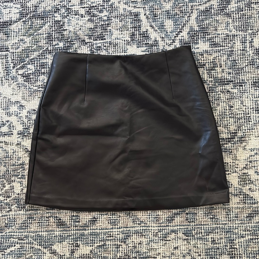 Abercrombie and Fitch, vegan leather miniskirt
